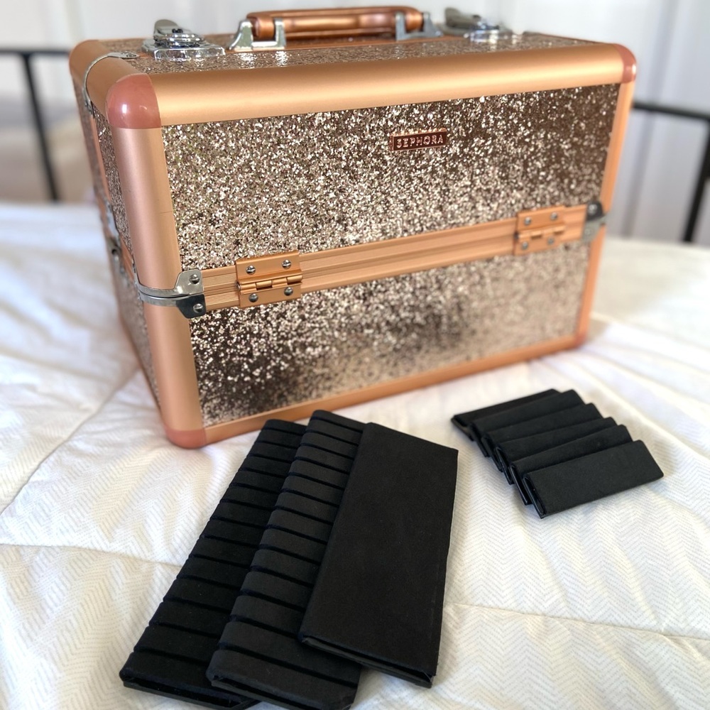 Sephora Makeup Train Case - Rose Gold